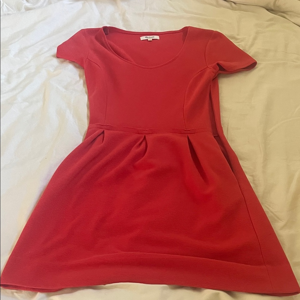 Madewell Vibrant Red Mini Dress